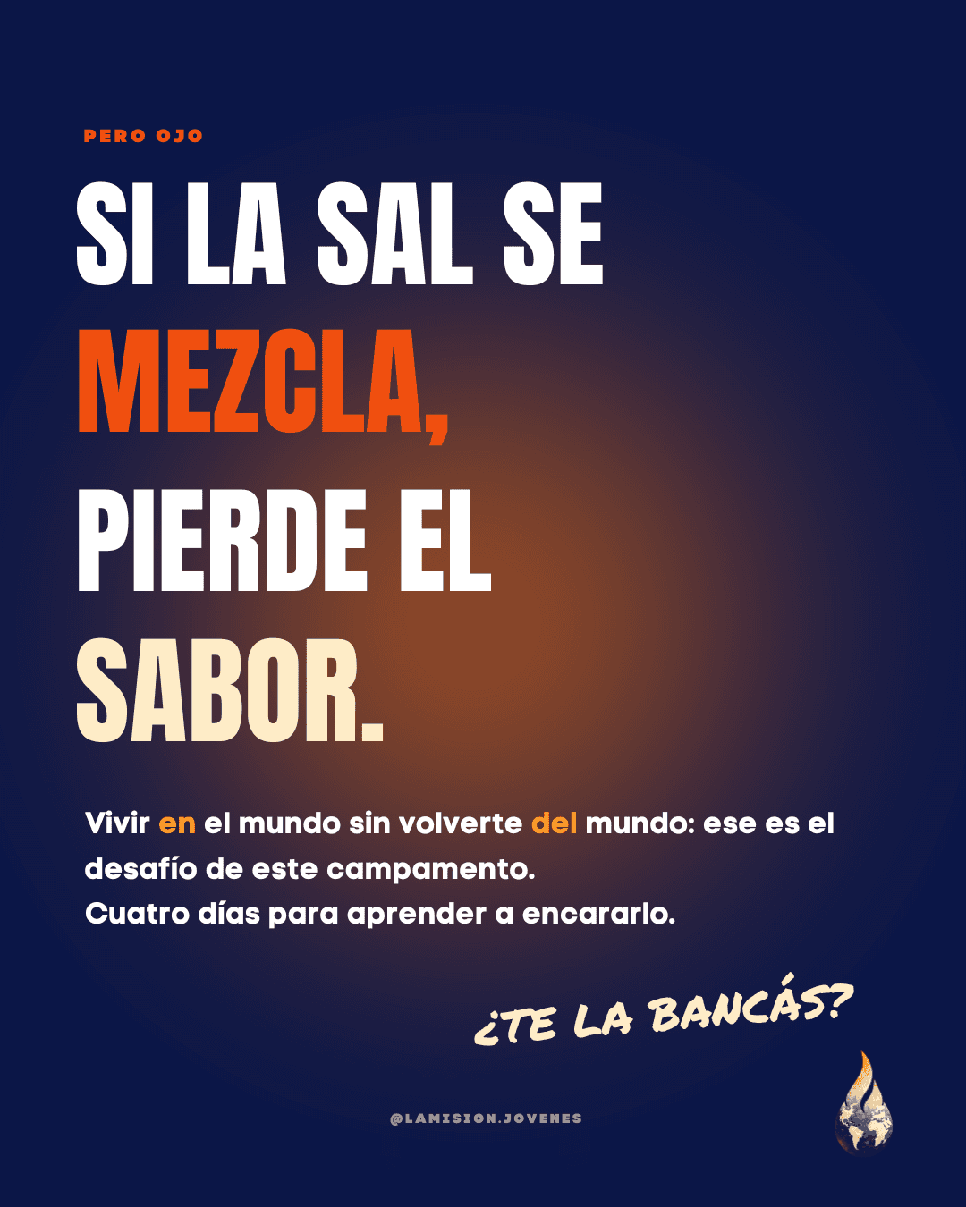 Si la sal se mezcla, pierde el sabor